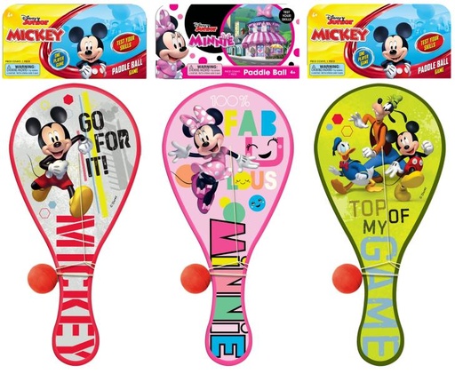 [JU7802] Paleta de Madera con Bola y Elástico Surt/3 4a+