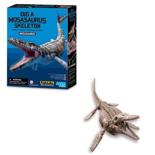 [4M3457] Kidz Labs Cava y Arma Tu Fósil de Mosasaurus 8a+