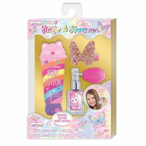 [HF126TB] Loción para Cuerpo y Cabello C/ Accesorios de Mariposa 5a+