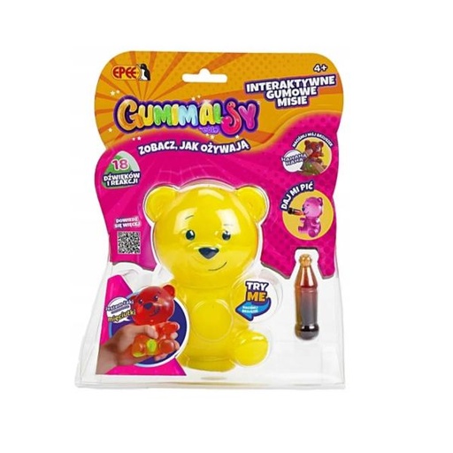 [EOGUM001Y] Muñecos de Goma con Sonidos y Reacciones  4a+ (Amarillo) (720054)