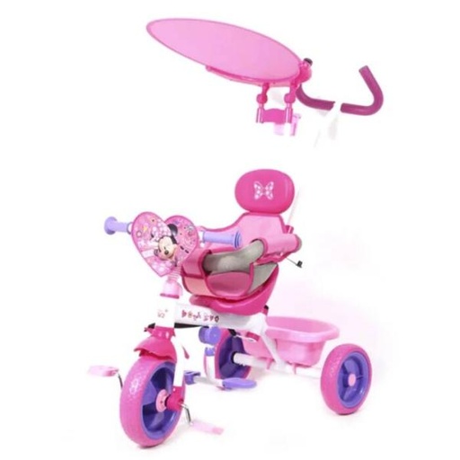 [PI10090MN] Triciclo C/ Cinturon & Guia De Luxe Minnie