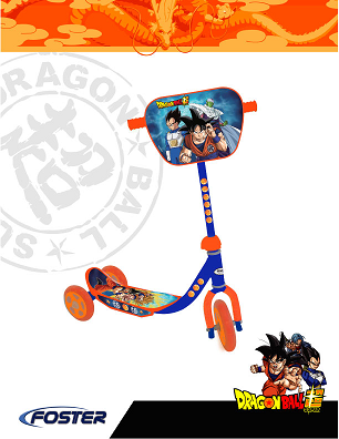 [PI10381D] Scooter 3 Ruedas Dragon Ball Super 3a+