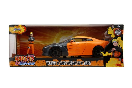 [JA33691] Carro Nissan GT-R 2009 1:24 de Naruto con Figura 8a+