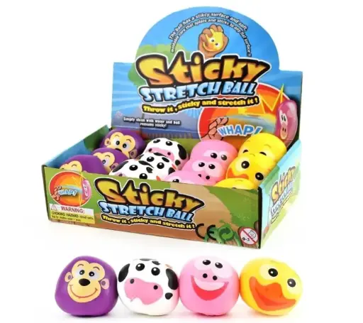 [HY10434] Animalitos Pegajosos de Apretar Displ/12 Surt/4 3a+