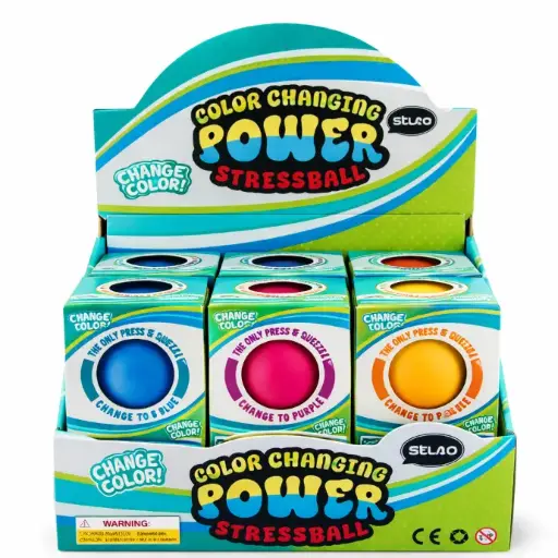 [HY10637B] Bola de Apretar Cambia de Color Displ/12 Surt/4 3a+(449069)
