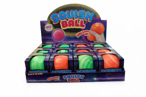 [HY10486] Bola de Apretar Dos Tonos de Color Displ/12 Surt/4 3a+