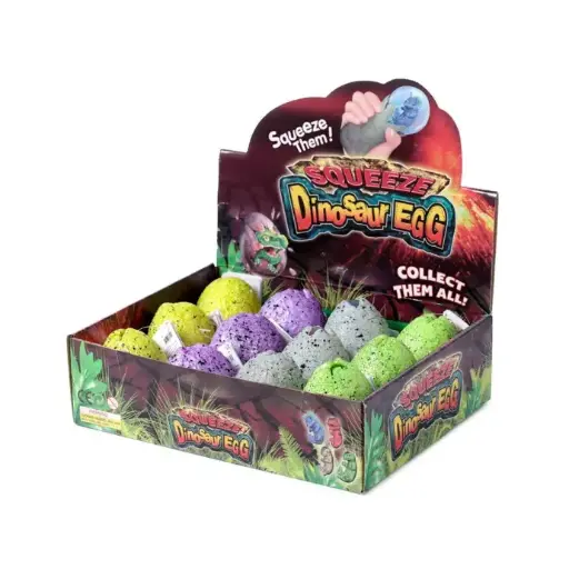 [HY10436] Squeeze Huevo de Dinosaurio de Apretar S/4 Displ/12