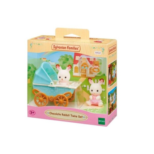 [EH05432] Familias Sylvanian Conejos Gemelos de Chocolate 3a+