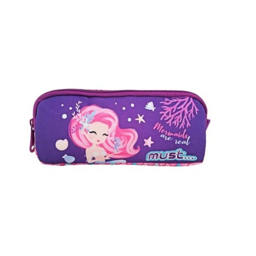 [DK585507] Cartuchera Must Energy 21X6X9 cm 2 Zippers Mermaids Are Real