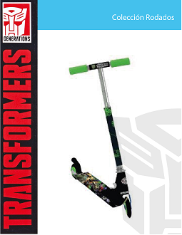 [PI11401TRF] Scooter Aluminio 2 Ruedas C/ Luz Transformers 5a+ (17793)