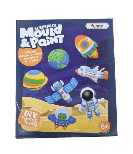 [WWS13806] Figuras de Astronauta 3D Moldea y Pinta 6a+