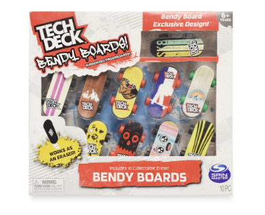 [GBTD2332] Set de 10 Borradores de Patinetas Tech Deck 6a+