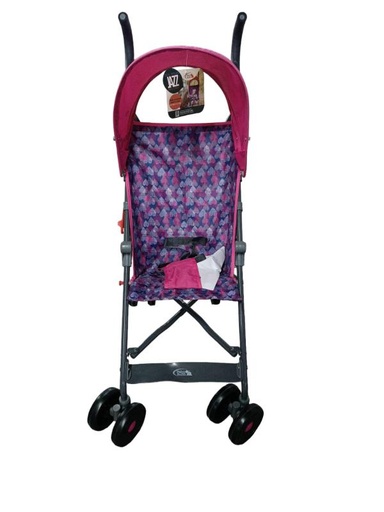 [AC12011010] Coche Sombrilla Rosado de Corazones 0m+