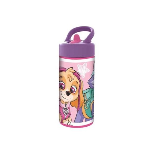[SR74531] Botella con Pajilla de Paw Patrol Rosada 410ml