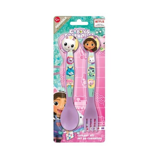 [SR21226] Juego de Cubiertos Set de 2 de la Casa de Gabbys