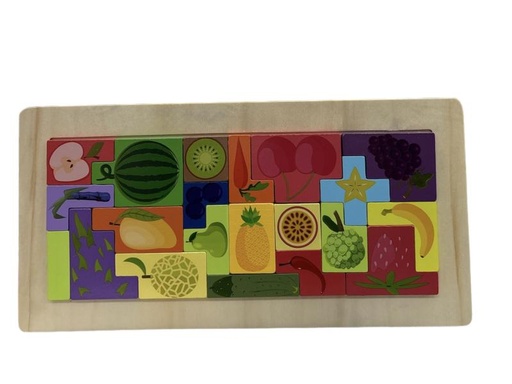 [WWL232] Rompecabezas de Madera Figuras Frutales 4a+ (449847)