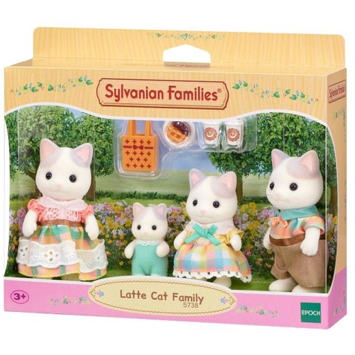 [EH05738] Familias Sylvanianas Familia de Gato Latte Set/4 3a+