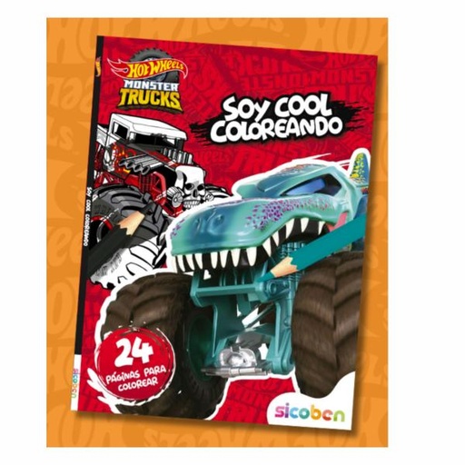 [ES1151] Hot Wheels -Libro Soy Cool Coloreando  3a+