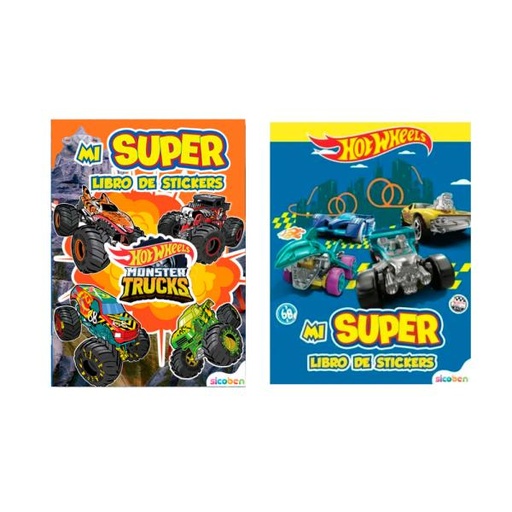 [ES3146] Hot Wheels - Mi Super de Stickers Surt/2 3a+