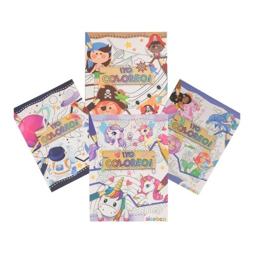 [ES80136] Libros Colección Yo Coloreo Surt/4 3a+