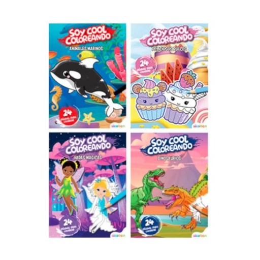 [ES9263] Libros Colección Soy Cool Coloreando Surt/4 3a+