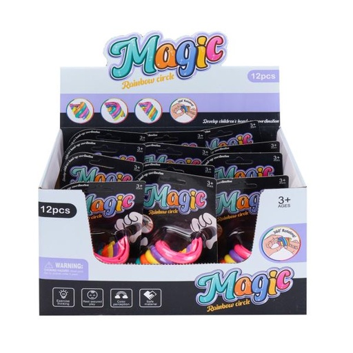 [WWH013] Juguete Antiestrés Magia Círculo Arcoíris Displ/12 3a+