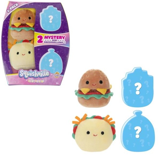 [JZSQM0239] Peluches Mini Squishmallows Set/4 0m+