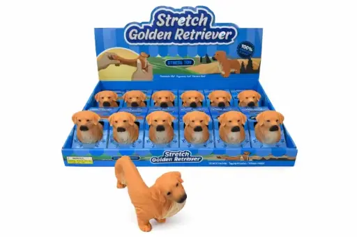 [HY10771] Perro Stretch Golden Retriever Displ/12 4a+