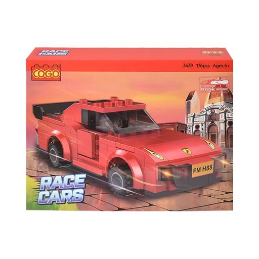 [CO3441] Autos de Carreras Armable 186Pzs 6a+