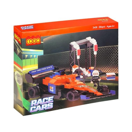 [CO3458] Carro de Carreras de Formula Armable 286Pzs 6a+