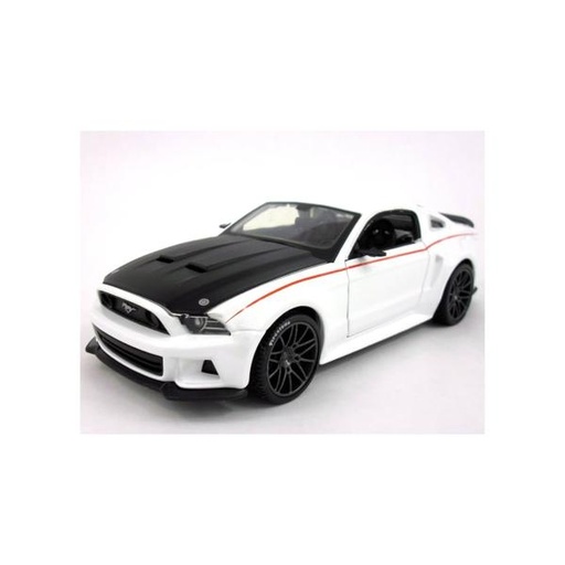 [MB31506B] Carro Ford Mustang Street Racer Blanco Esc:1:24 3a+