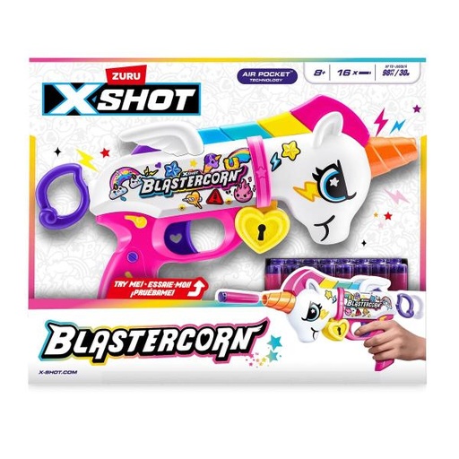 [ZU36729] Lanzador de Dardos de Espuma S-Shot Blastercorn 8a+