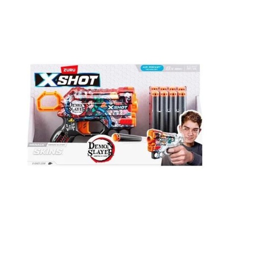 [ZU36768] Lanzador de Dardos de Espuma X-Shot Menace Skins Demon Slayer 8a+