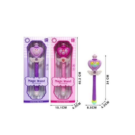 [WW070913] Barita Mágica Con Luz Y Sonidos Surt/2 3A+ (454230)