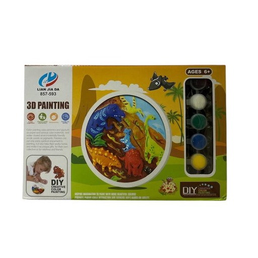[WW857593] Pintura de Dinosaurios en 3D para Pintar 3a+
