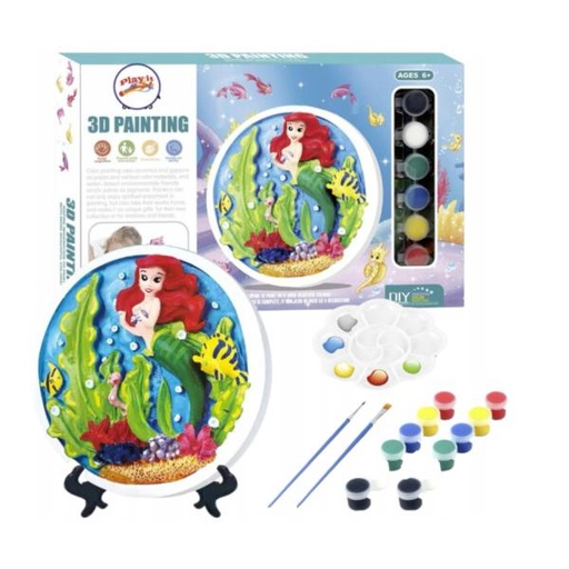 [WW857595] Pintura Esteroscópica de Sirena en 3D para Decorar 3a+