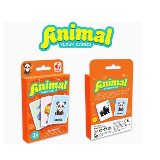 [WW88701] Juego de Aprendizaje de Animales 36 Cartas 3a+