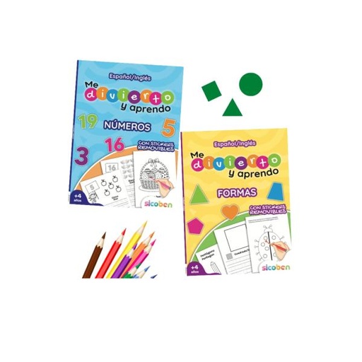 [ES4321] Libro Me Divierto y Aprendo Números y Formas Surt/2 4a+