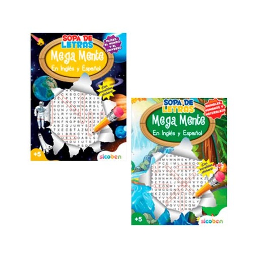 [ES4336] Libro de Sopa de Letras Surt/2 5a+