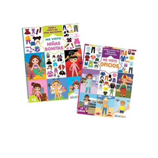 [ES5141] Libro Me Visto Diferente Profesiones y Niñas más Bonitas 3a+