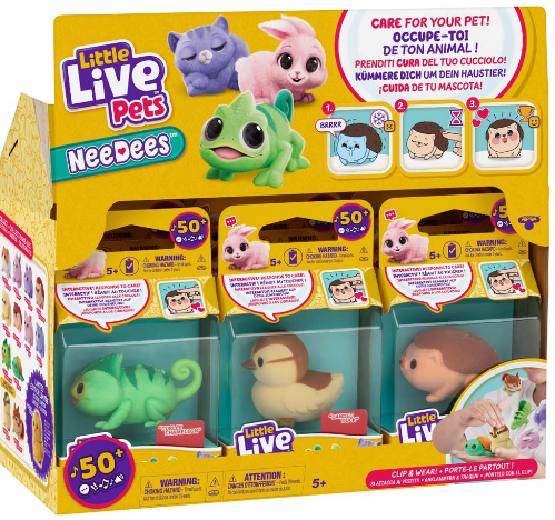 [BT26653] Mascotas Pequeñas Interactivas 50 Diferentes Sonidos Surt/4 Live Pets 5a+