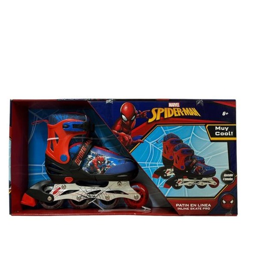 [PI16337M] Patines en Linea Marvel Spider-Man Talla 31-34 Ajustable 6a+