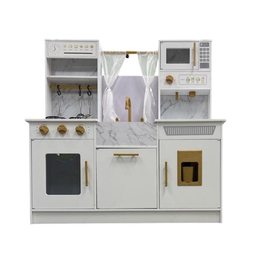 [ZHPLK568] Cocina de Madera de Juguete Con Accesorios 3a+ (98cm x 35cm x15cm)