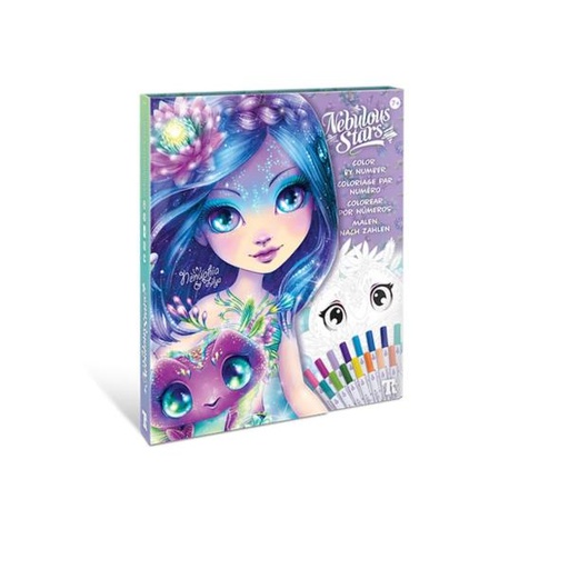[SX11381] Libro para Colorear por Numeros de Nebulous Stars Nenuphia y Lilya Displ/6 7a+