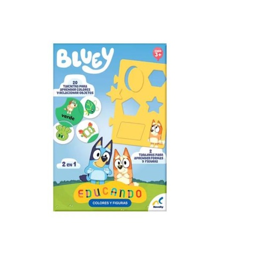 [PIJCA3959] Juego de Tarjetas Educando Colores y Figuras de Bluey 3a+
