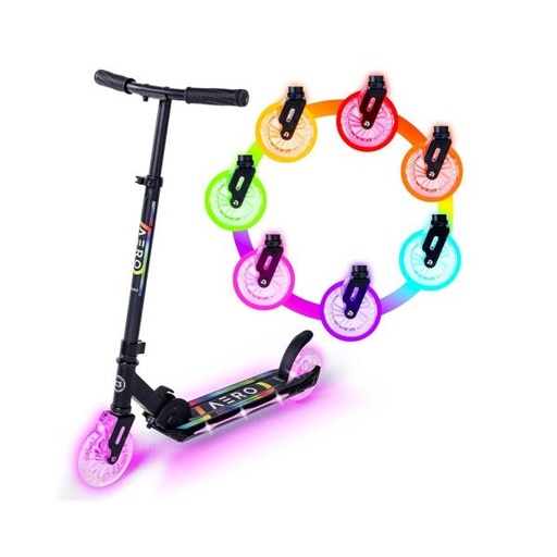 [ZEC3] Scooter Ajustable 3 Posiciones con 7 Colores de Luz 7a+ 70Kg Max