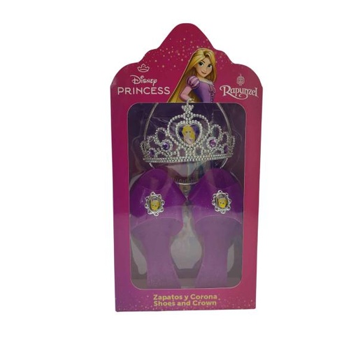 [CV5274] Set de Corona y Zapatos Disney Princesa Rapunzel 3a+ (PT-TG-RP21)