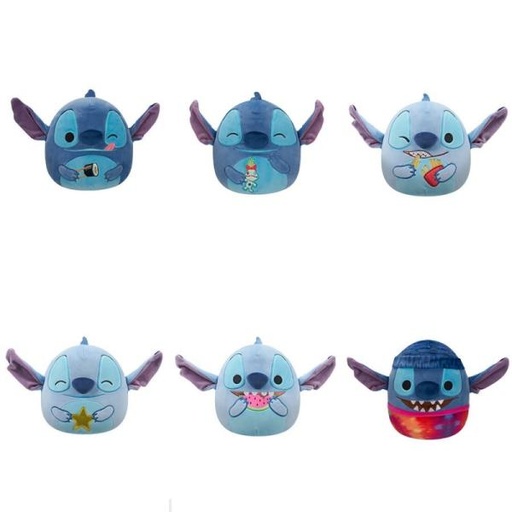 [JZSQDI00488] Peluches Squishmallows Disney Stitch Surt/6 3a+
