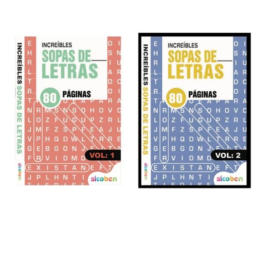 [ES7497] Libro Increíbles Sopas de Letras Colección Mente en Forma III Surt/2