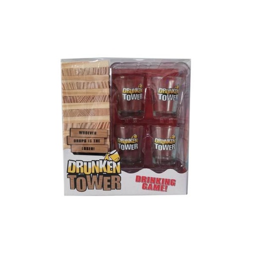 [WWMS20460B] Juego de Mesa Torre Drinking Game 18a+